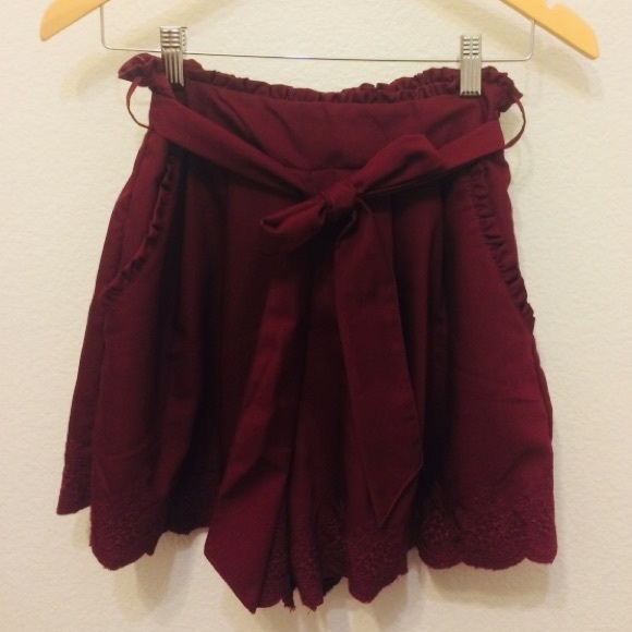 earth music&ecology Embroided Hem Culottes - Picture 3 of 7